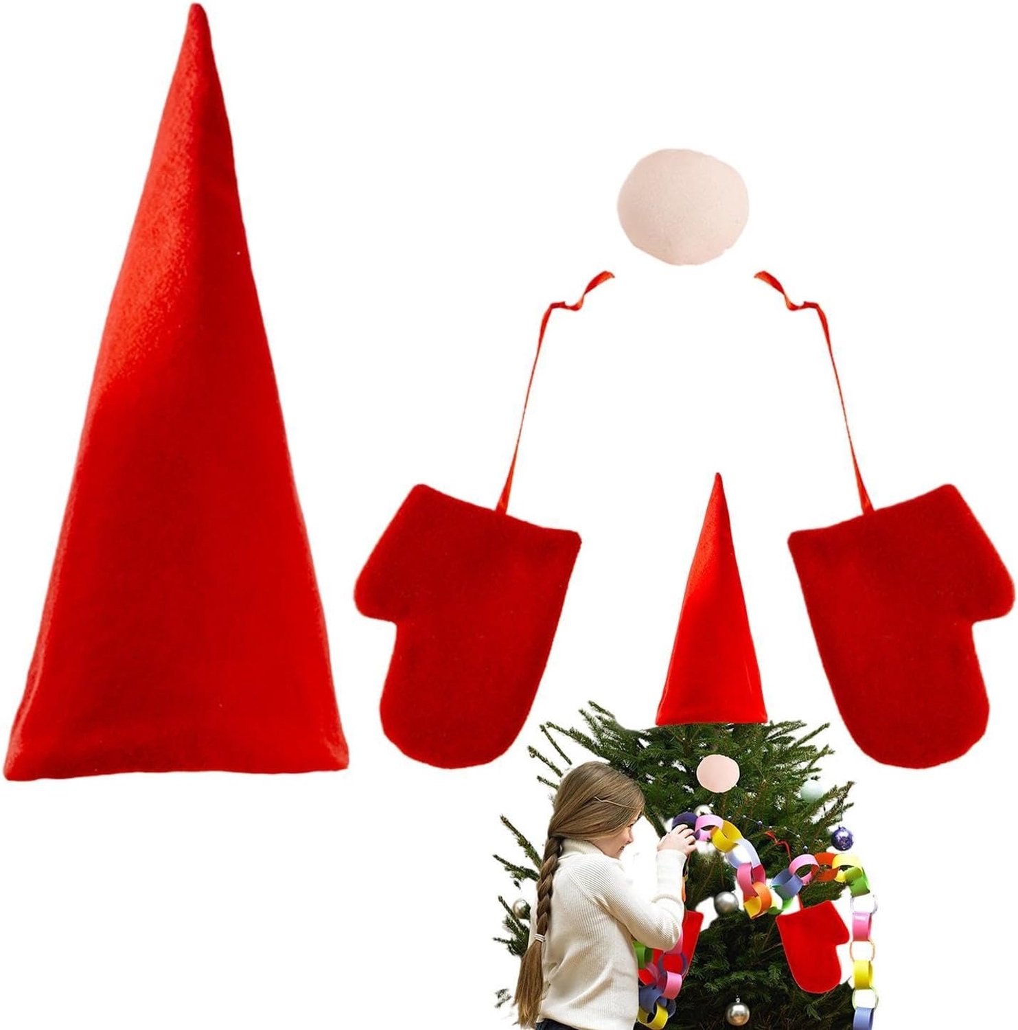 Claus Als Kerstboom Pluche Kerst Seizoensversiering