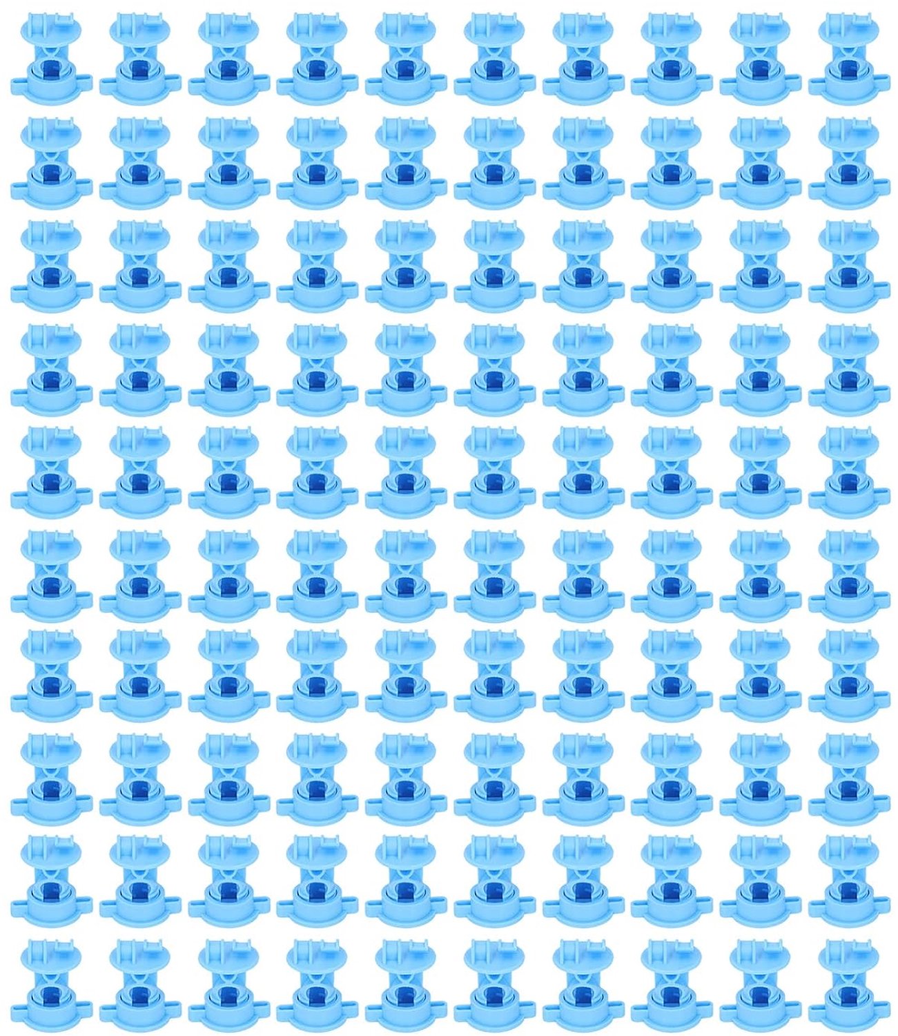 100 Stuks ABS Bolt Type Isolatoren Duurzaam Waterdicht Schrikdraad Ondersteunt voor Agrarische Tuin 55mm Lengte (BLUE)