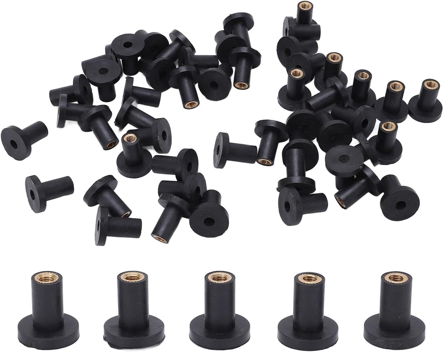 Rubber Well Moeren Bevestigingsmiddelen Set 50 Stuks Afdichting Boutgat Lekken voor Motor Kajak Rubber Duurzaam Directe Vervanging Gemakkelijk Installeren