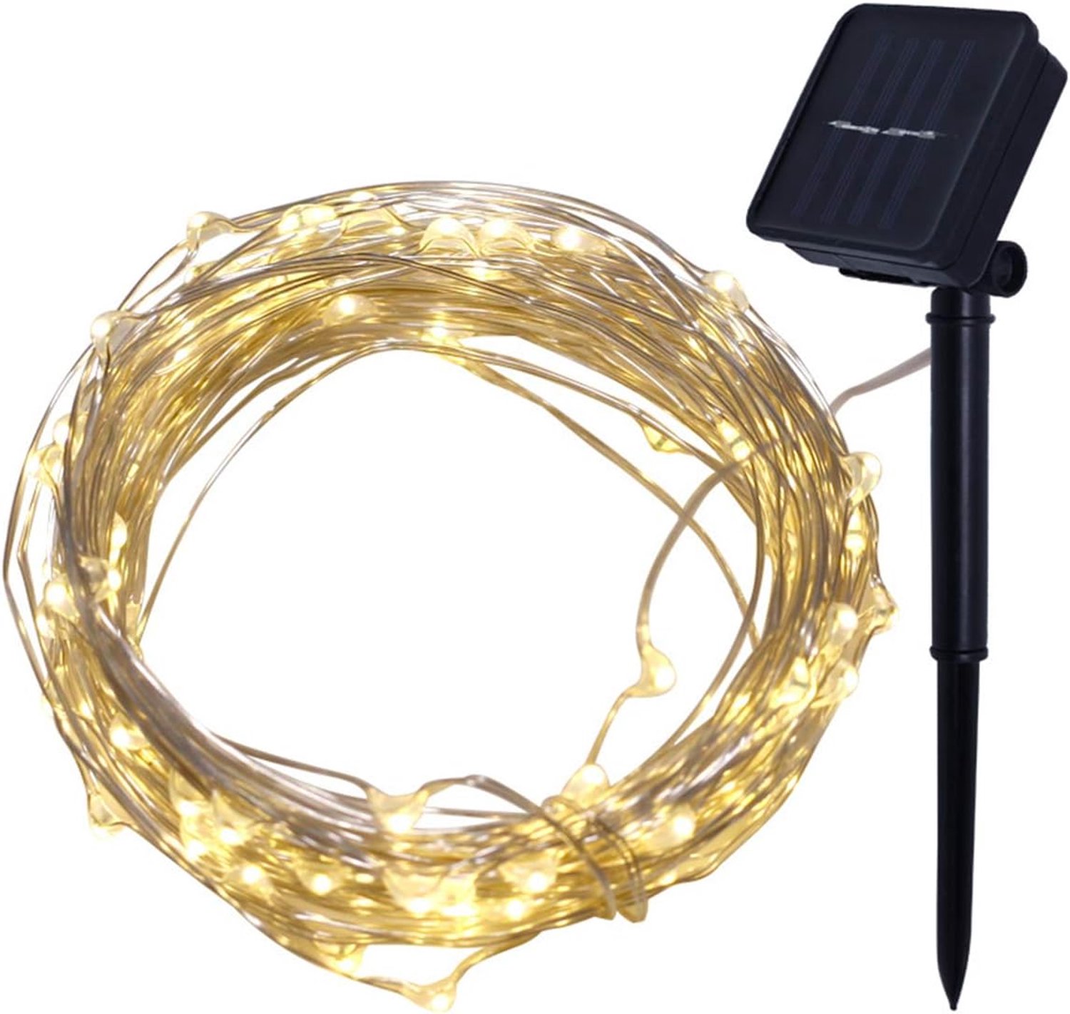 Light String, Solar Fairy String Lights, 40LED 4M Solar String Light Lights Waterdicht Koperen Draad Fairy Outdoor Tuin Feest, 8 Modes, Vier Bruiloft/Verjaardag/Kerstfeest Kleurrijke