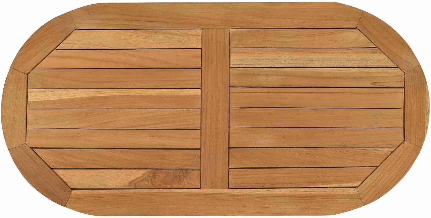 Ovaal 80 x 40 x 2,5 cm Lite Teakhout