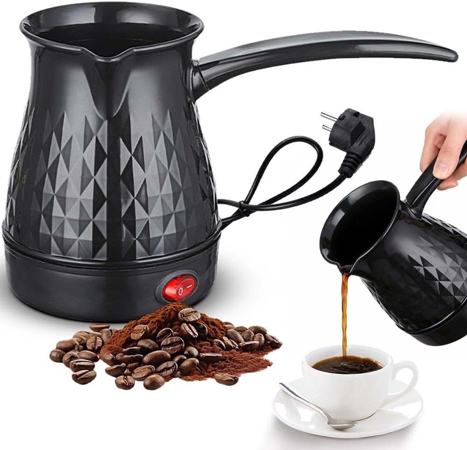 Turks koffiezetapparaat, elektrisch, 500 ml, Turkse koffiepot
