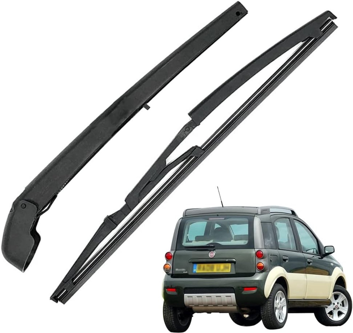 Vervangende Achterruitenwisser voor FIAT Panda 169 (2003-2010) - Zwart, Duurzaam en Efficiënt