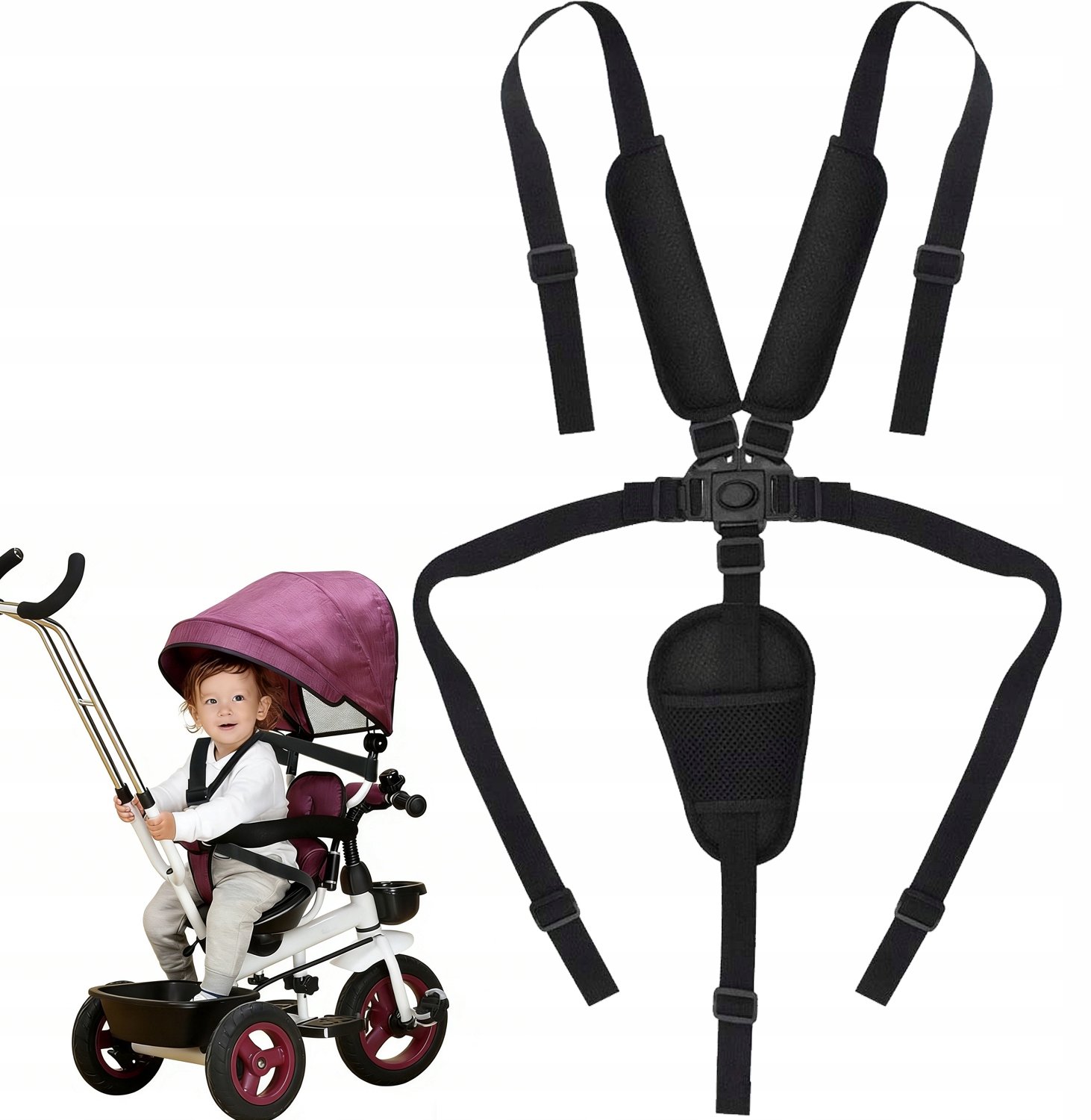 Universele 5-punts veiligheidstuigjes voor kinderstoelen, buggy's en meer