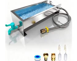 Waterdispenser voor honden, automatische hondenwaterbak voor binnen/buiten, roestvrijstalen waterbak voor vee, huisdieren, kip, hondenbakdispenser, geschikt voor 3/4 inch GHT-kraan (4,5