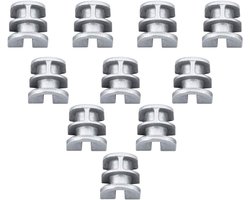 10 Ooghoezen Aluminium Vervanging 4002 713 8300 8301 met 10 Stuks Compatibel voor 25-2 252 30-2 302 40-402 40-4 404 Trimmerkop