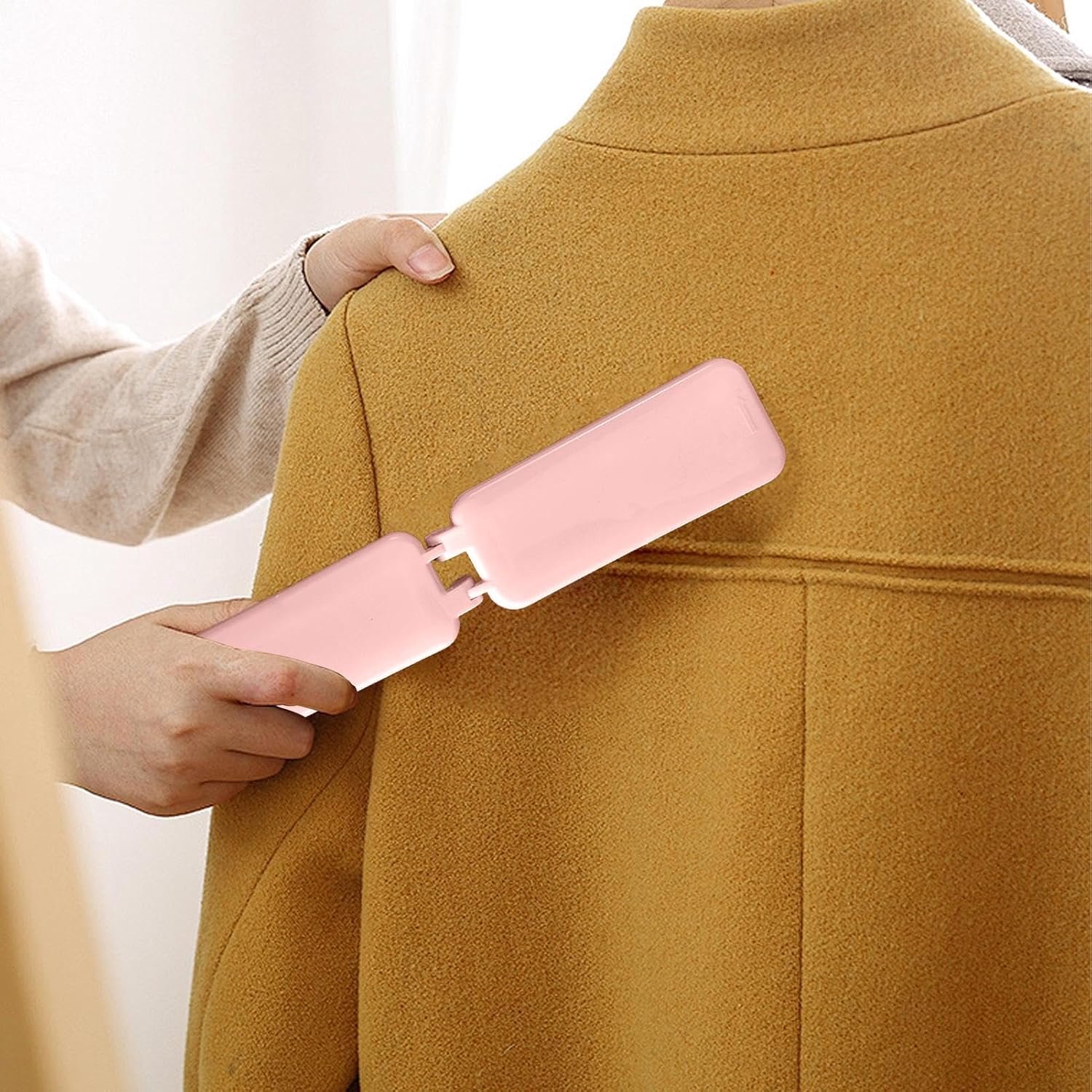 Pluisborstel voor kleding - 12 x 5 x 2 cm - hulpmiddel voor het