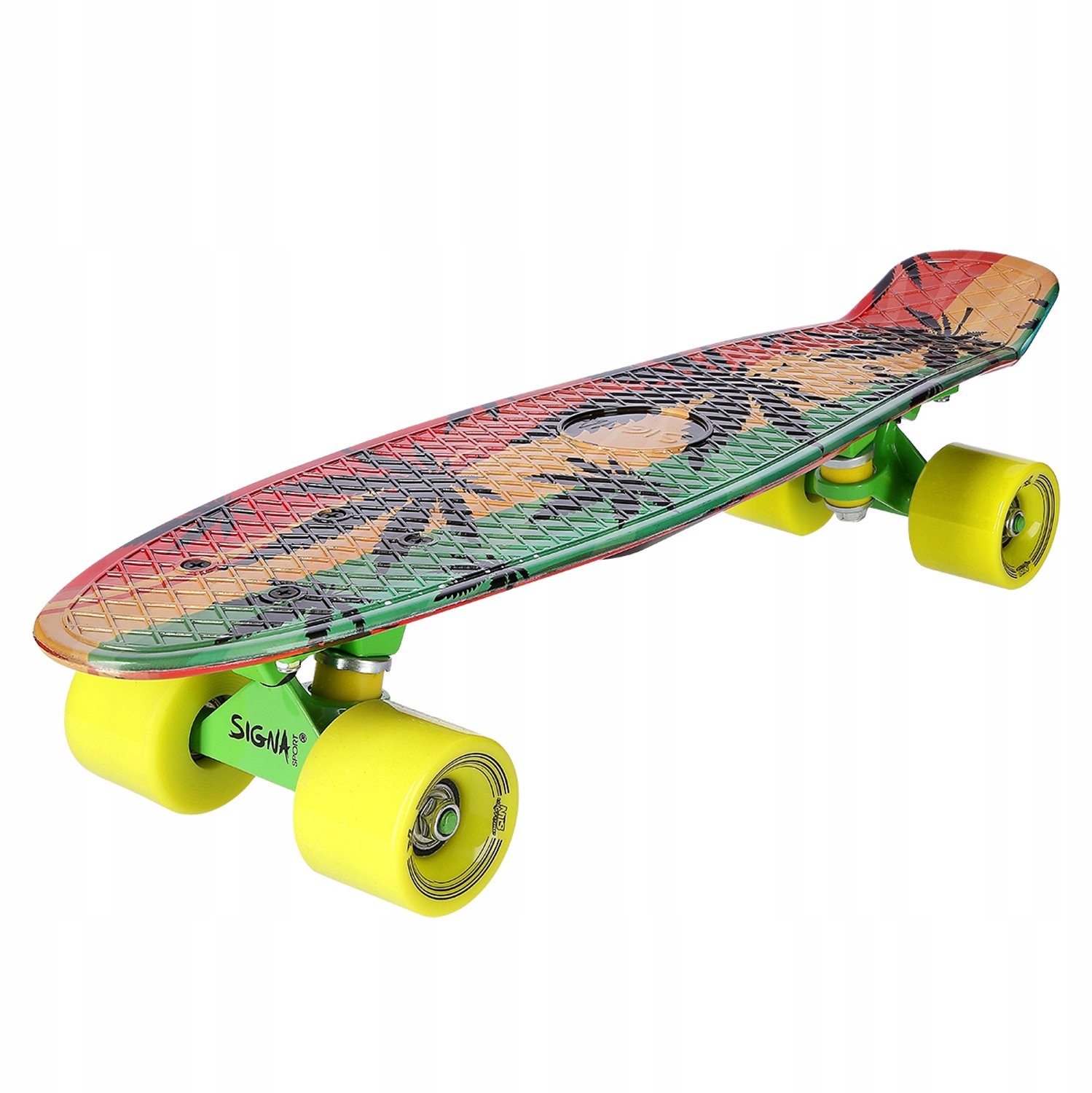 Pennyboard Reggae Art Signa ABEC-7 Compact & Stijlvol Multicolor