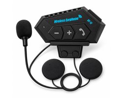 Garpex® Draadloze Motorhelm headset - Intercom Radio & Bluetooth - Handsfree bellen - IP67 Waterbestendig - Universeel voor Motorhelmen