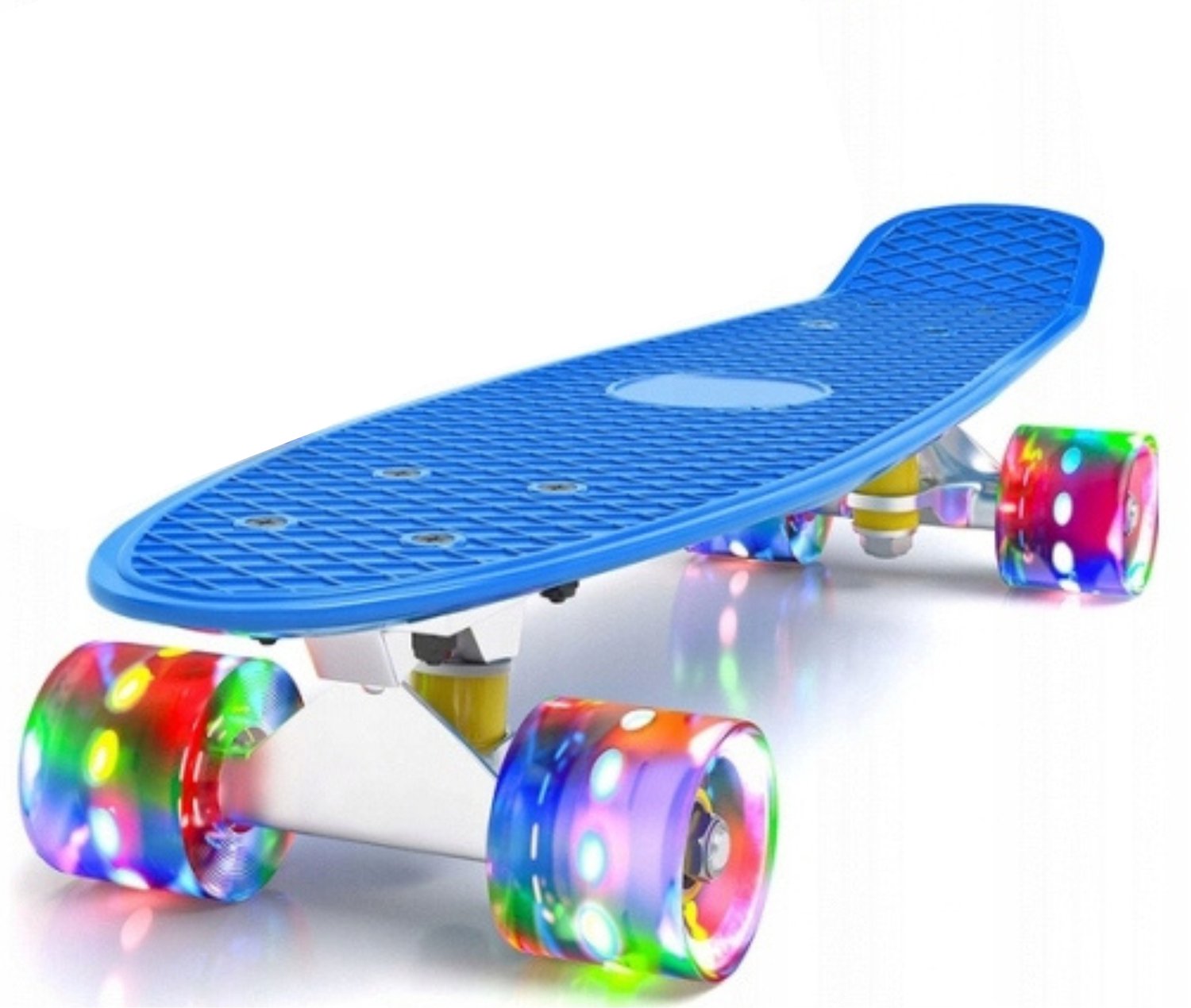 Kinder Skateboard met LED Wielen 56cm – CE Gecertificeerd Paars