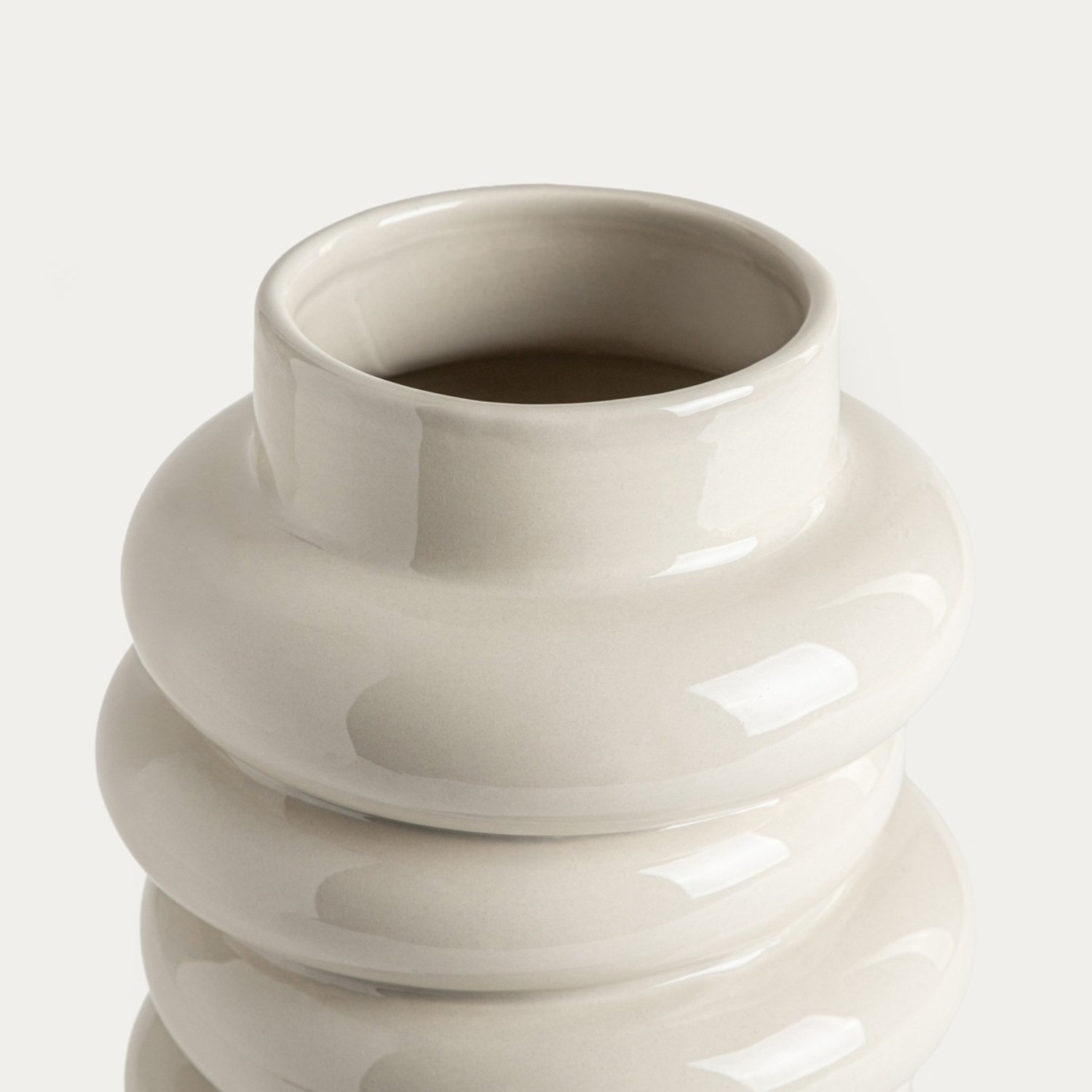 Homla Vaas | AVENA | ecru modulair keramiek | 16.7 x 24.3 cm | 779312