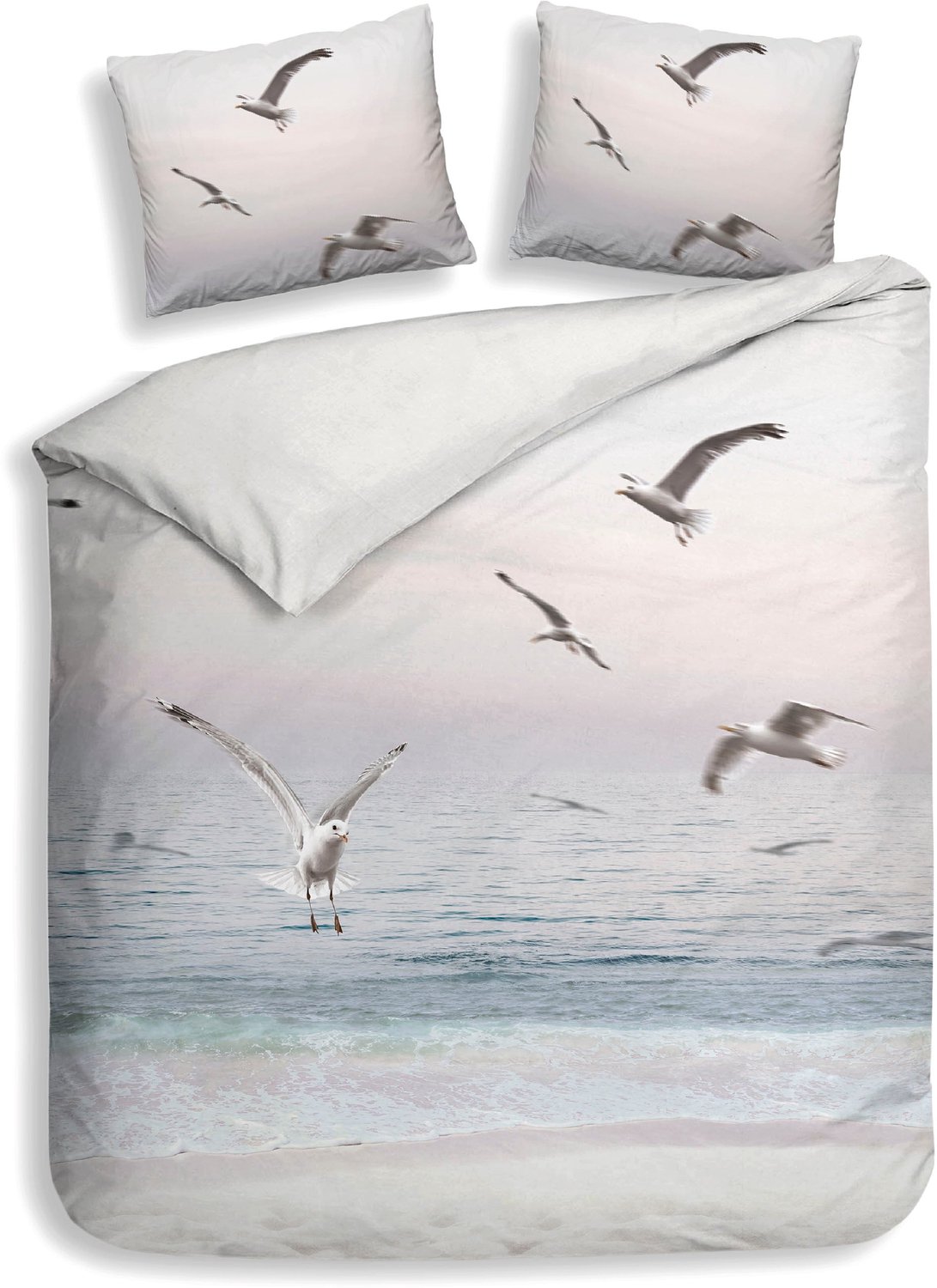 Heckettlane Dekbedovertrek Esma - Dekbed met instopstrook - Multi - Dekbedovertrek van 100% Katoen-Satijn - Zee - 200x200-220 cm + 2 slopen 60/70 cm - Zakynthos Esma Multi