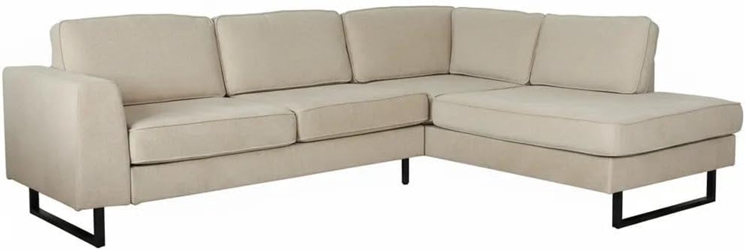 Design Puckerto 290cm bank taupe velvet hoek loungebank rechts bankstel hoeksalon zetel