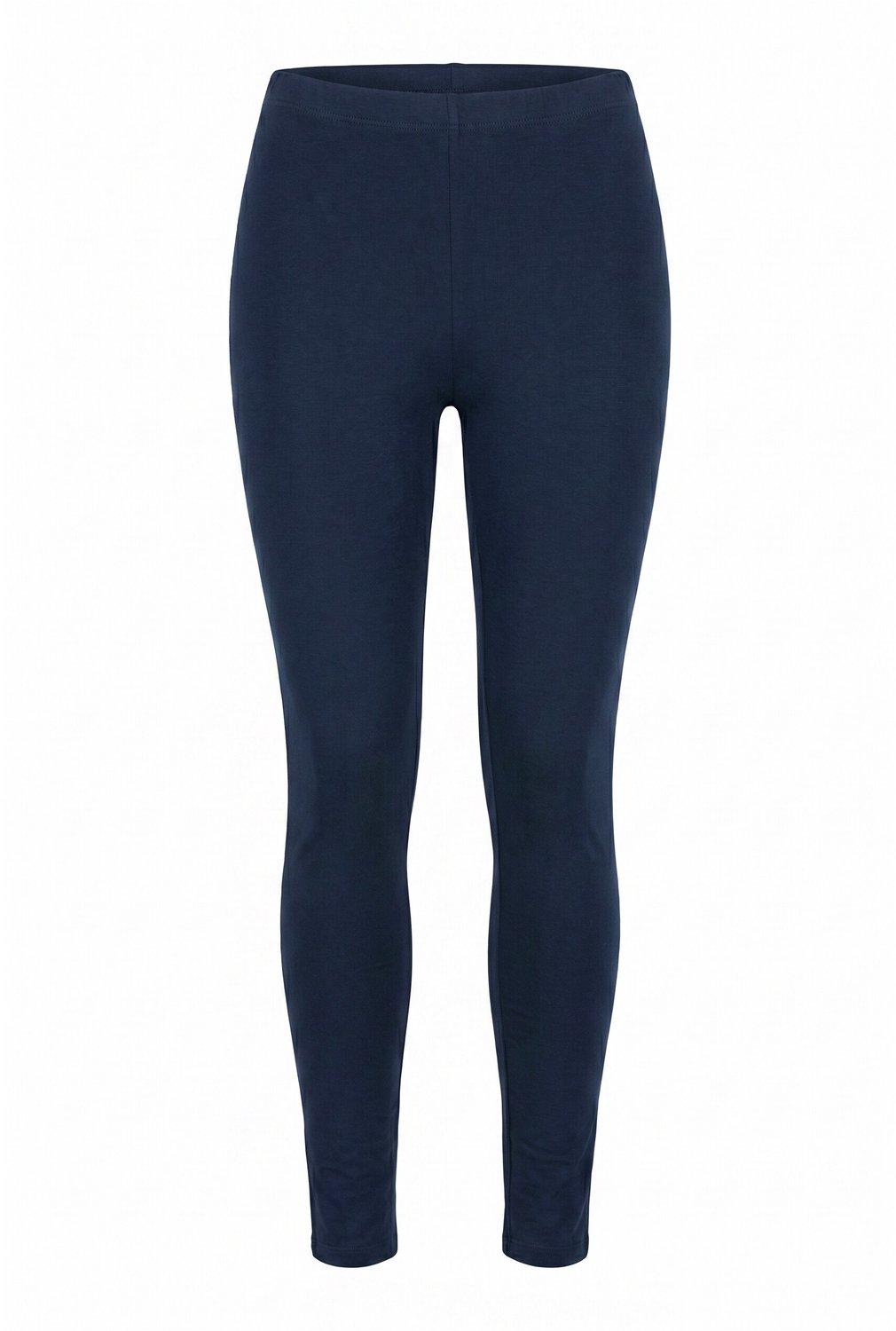 Ulla Popken - Dames - Legging Cut It Your Way smalle pijpen biologisch katoen - Marine - Maat 54+