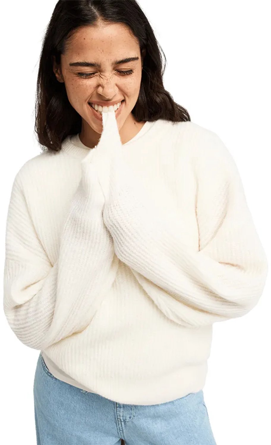Roxy Loomed Horizon Trui L Vrouw Coconut Milk
