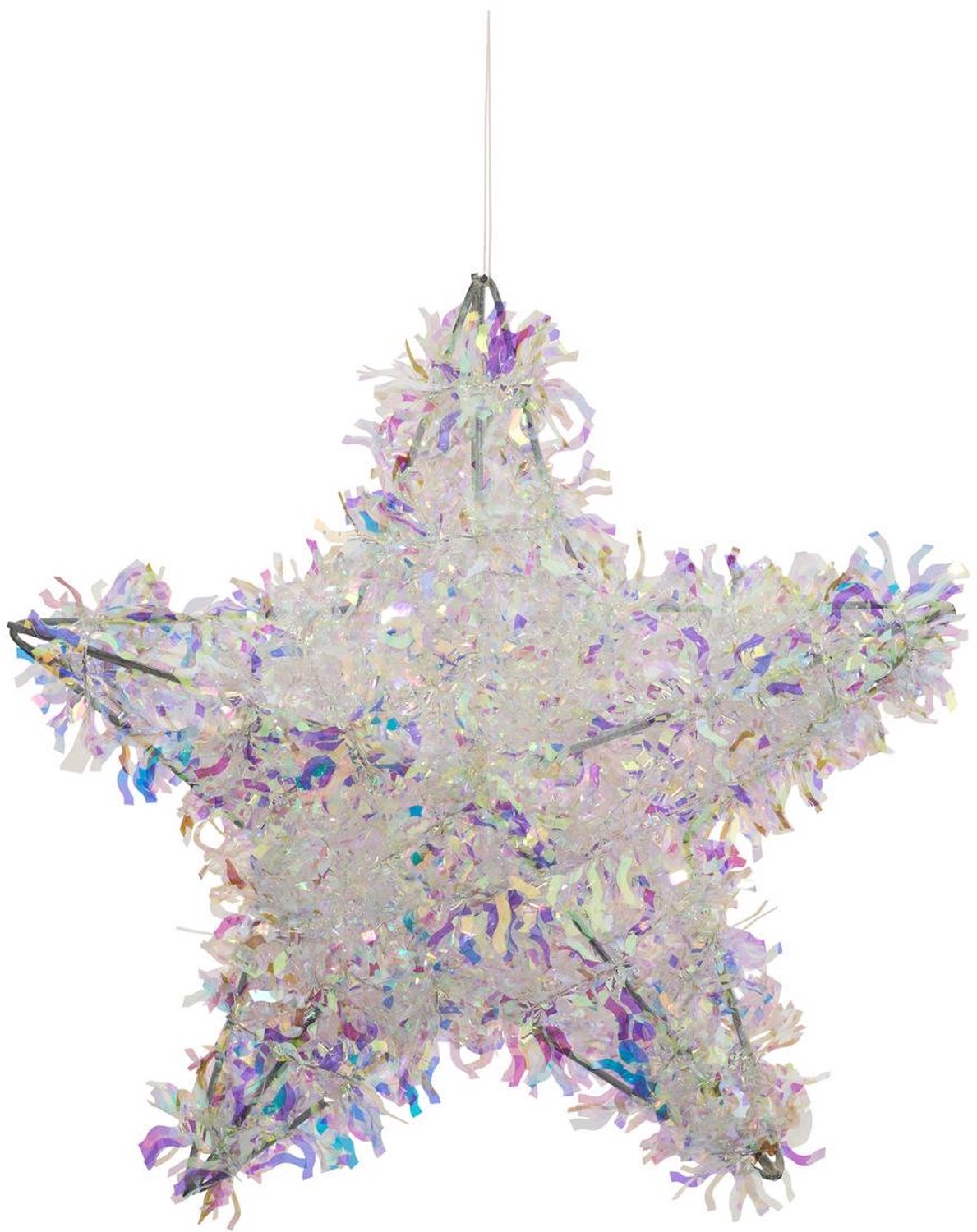 Holografische ster-hanglamp, H 20 cm
