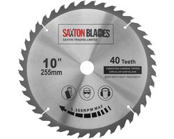 Saxton Cirkelzaagblad 255mm 40T 25.4mm Boring voor Evolution