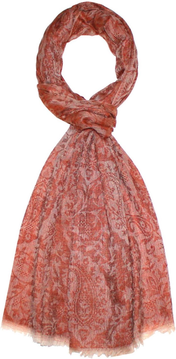 Luxe Cashmere Sjaal Heren - 100% Kasjmier, Jacquard Geweven, Paisley
