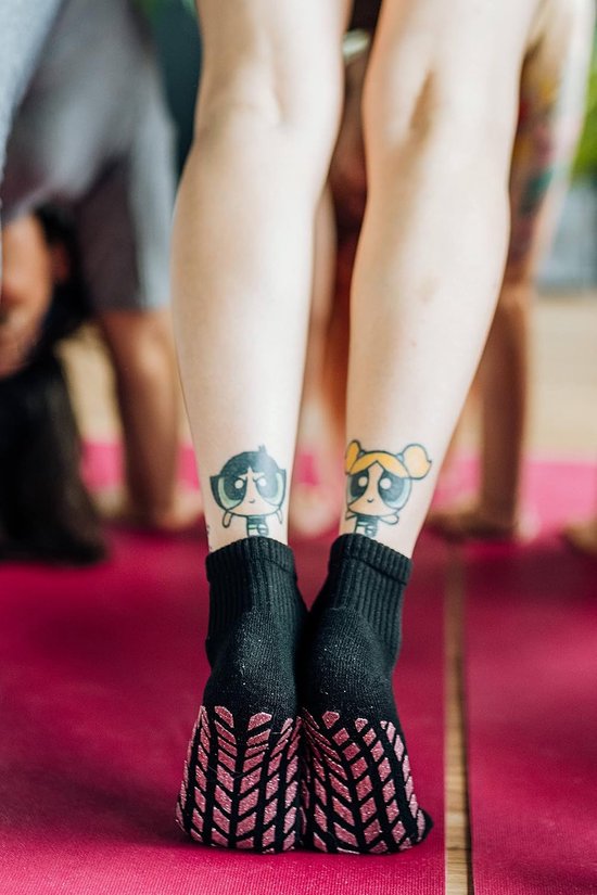 Rainbow Socks Dames Neon Sportsokken met Antislip Brokaatzool — afbeelding 2