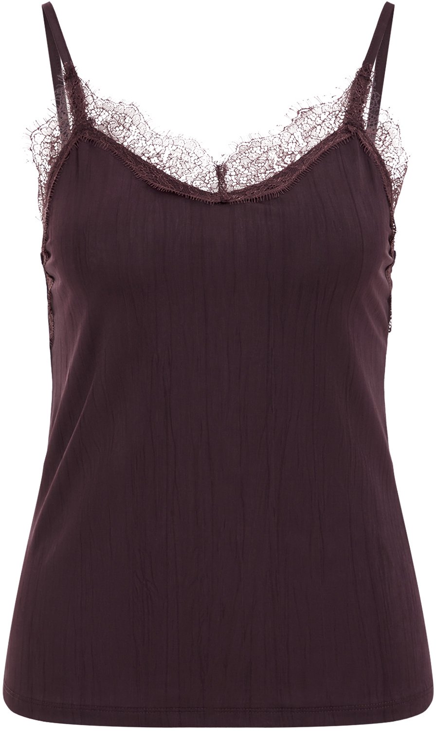 WE Fashion Dames singlet met kant