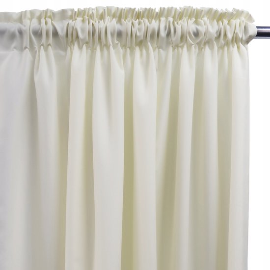 Merkloze Gordijn voor Woonkamer, Beige, 140x475 cm