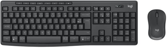 Logitech MK370 Combo for Business - Toetsenbord en muis set draadloos - Bluetooth LE - AZERTY - Frans - grafiet