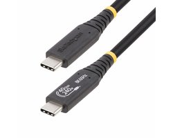 StarTech.com 1m USB4 Kabel, USB-IF Gecertificeerde USB Type-C Kabel, 40Gbps, 240W Power Delivery PD 3.1 EPR, 8K 120Hz, USB-C Data/Laad Kabel, Compatibel met Thunderbolt/USB 3.2 Poorten