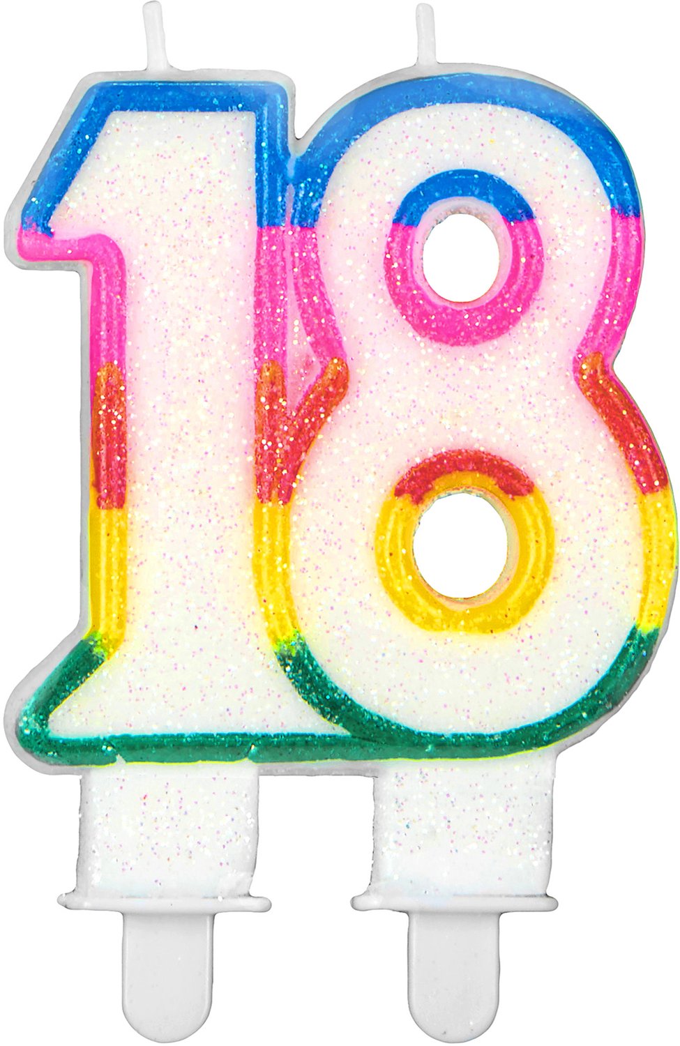 ARTYFETES - Regenboog 18 jaar verjaardagskaars