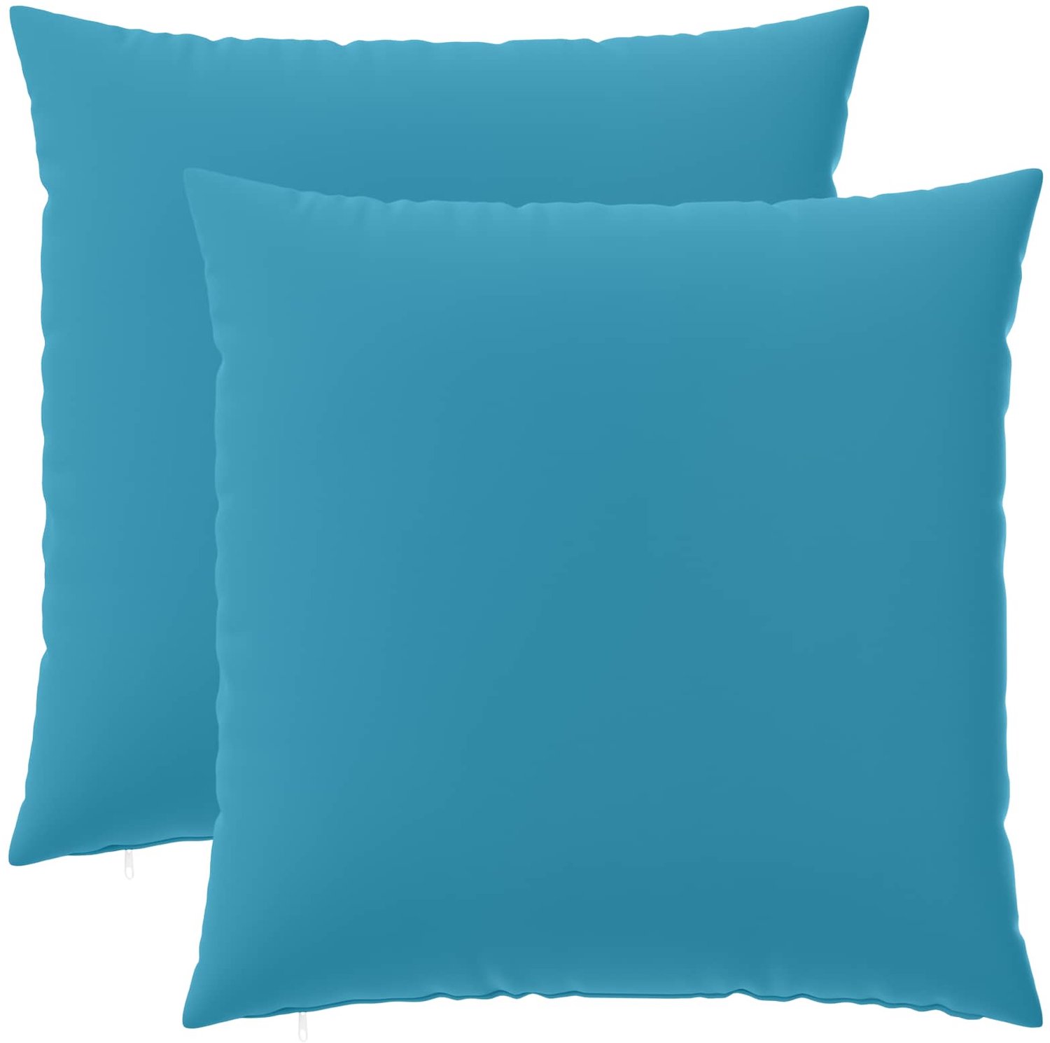 vidaXL Dekenkussen - 2 - st - HEERLEN - Lichtblauw - 80 - x - 80 - cm - Polyester