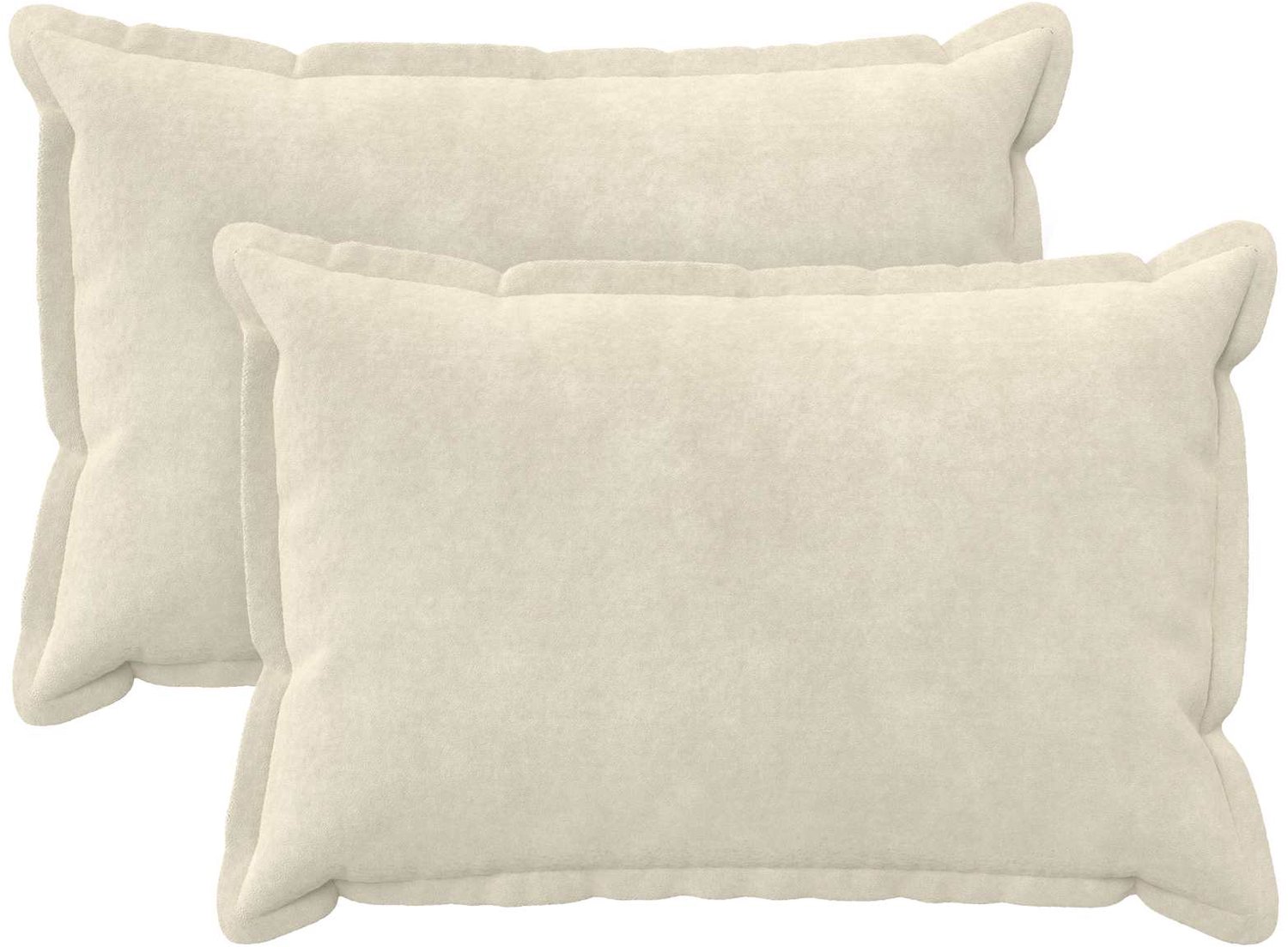 vidaXL Dekenkussen - 2 - st - HOUTEN - Crèmekleurig - 50 - x - 80 - cm