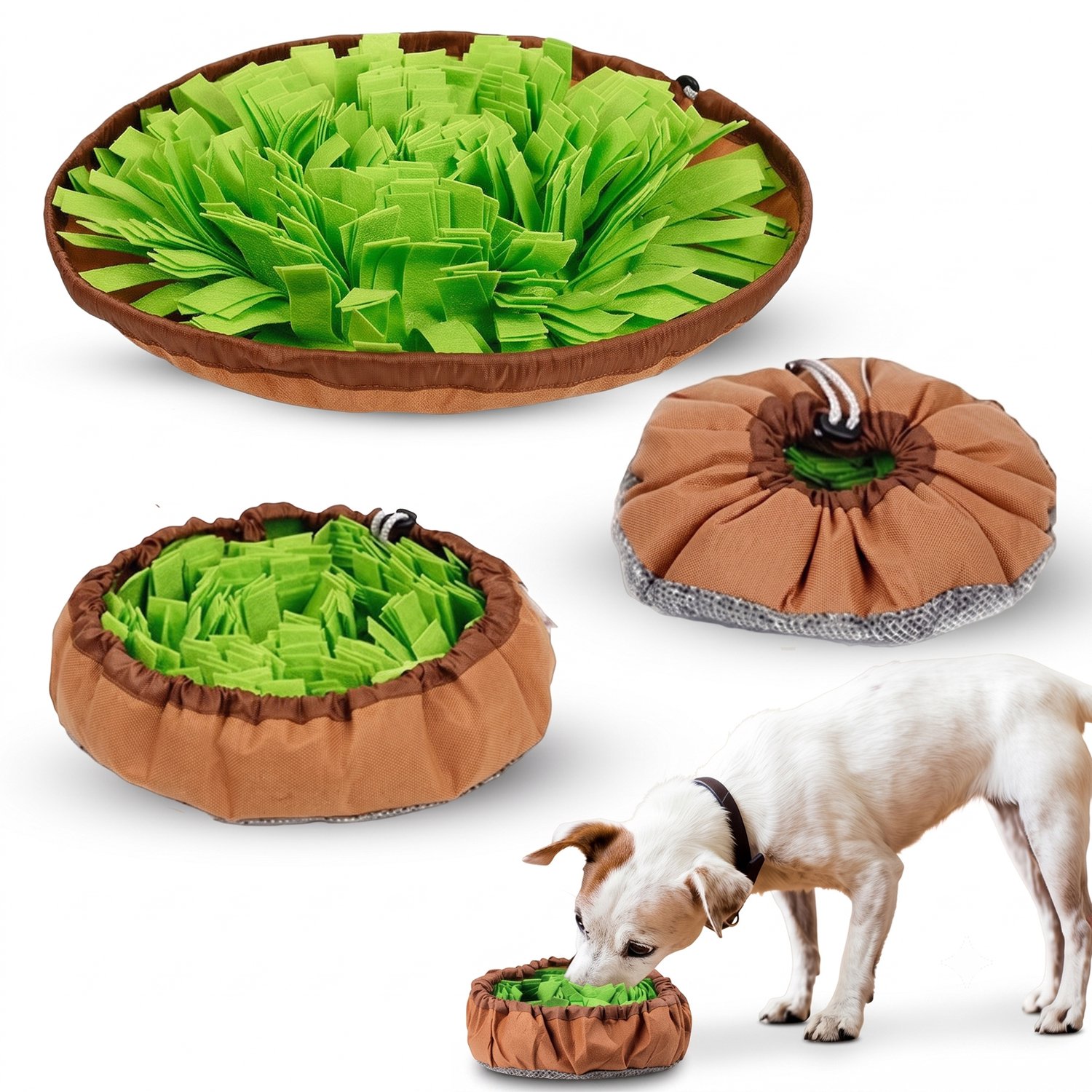 Nolad - Snuffelmat Hond - Honden speelgoed - 48 x 48CM - Groen