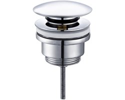 Clickwaste Afvoerplug - Lonis Clis - Messing - Chroom