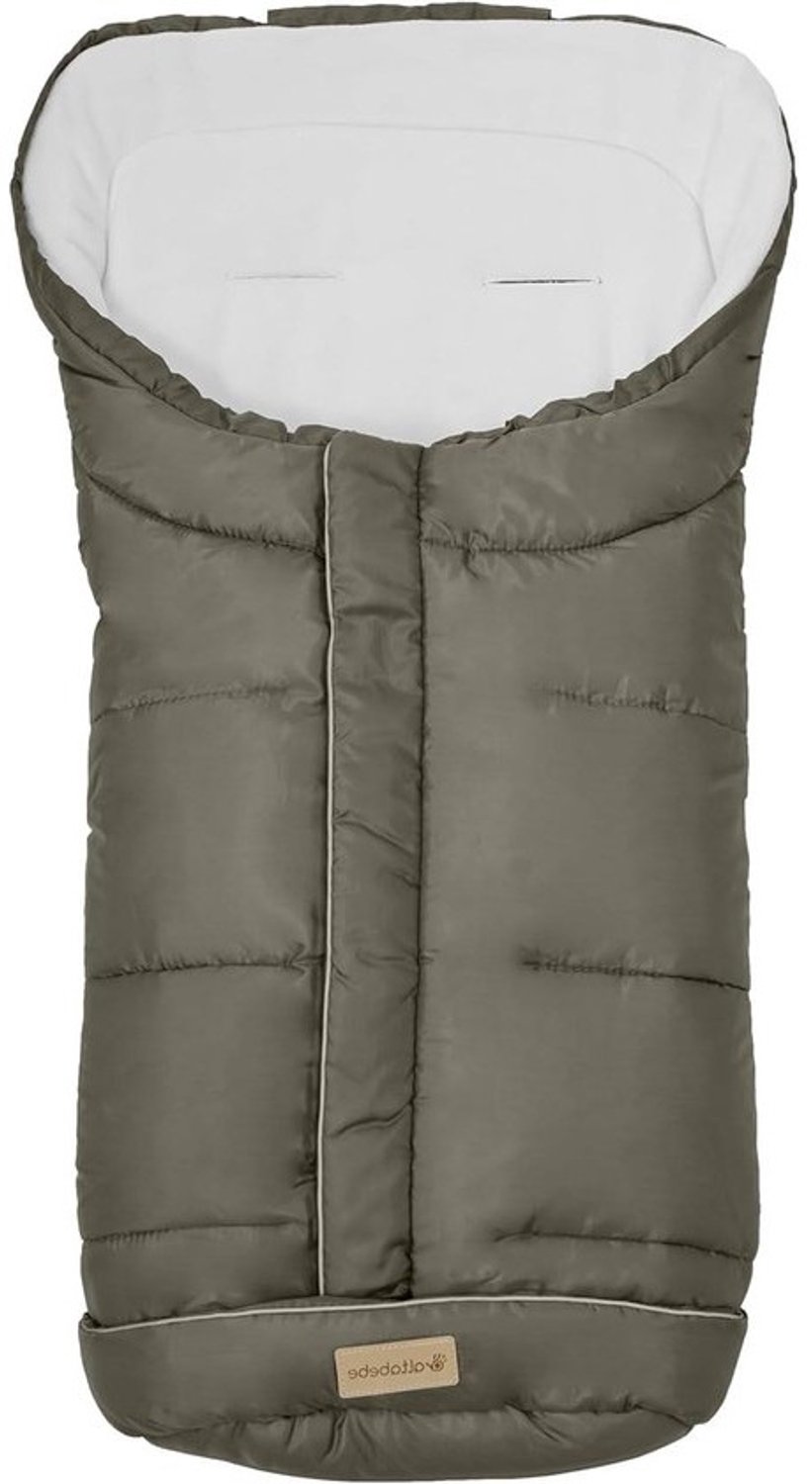 Universele voetenzak - Kinderwagenaccessoire - Warm onderweg - Waterafstotend fleece - 90 x 45 cm - Graniet-Whitewash