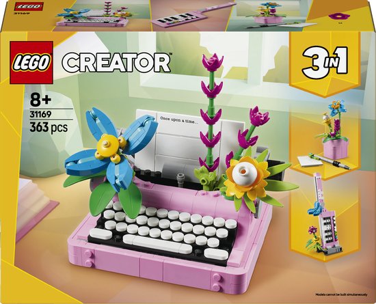 LEGO Creator Schrijfmachine met Bloemen