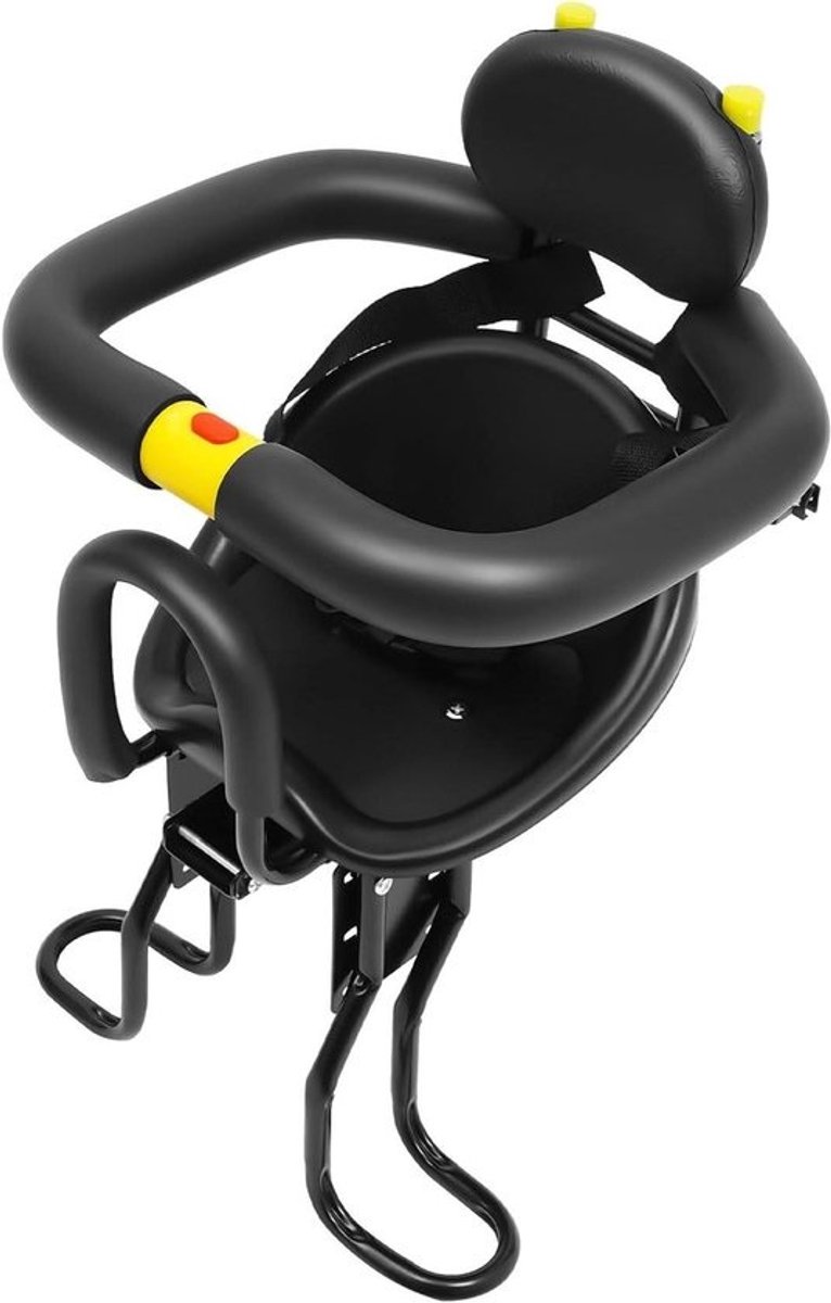 Fietskinderzitje - Kinderzitje Fiets - Veilig Fietsen - Verstelbare Pedaalhoogte - 40-57 cm - Zwart