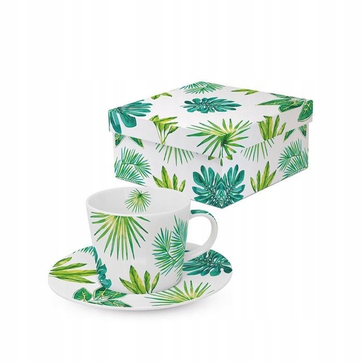 Jungle Espressokopje met Schotel - 100ml Porselein