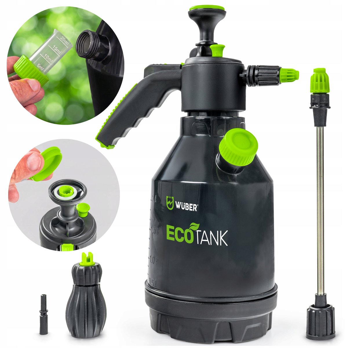 Drukspuit 2L met Schuimfunctie & Lans - Ideaal voor Tuin & Auto