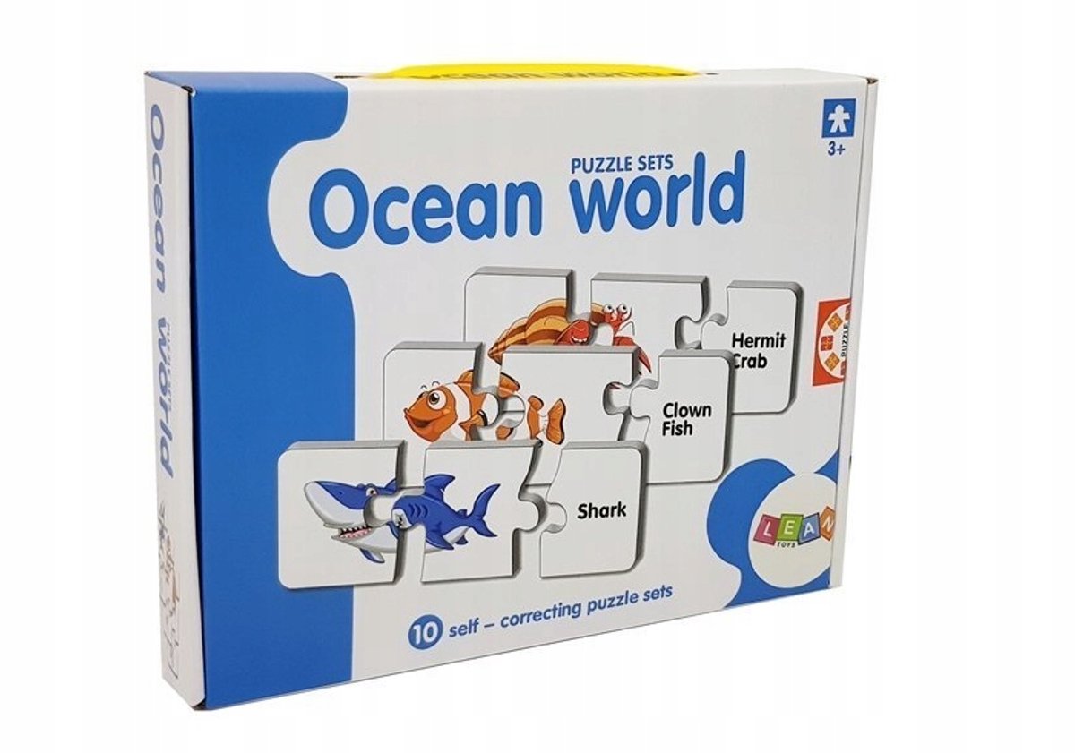 Educatieve Oceaan Puzzel voor Kinderen - Leer Zee Dieren en Engelse Woorden