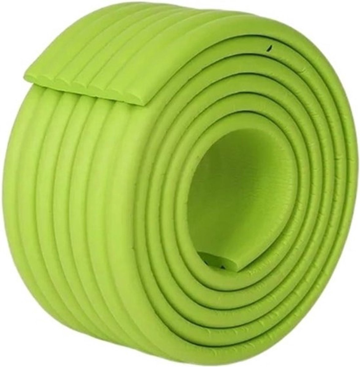 Bureaurandbeschermer Strip - Veiligheidskussen Anti-botsing - Meubels Beschermen - Zelfklevend Dik Schuimrubber - 200 cm - Groen