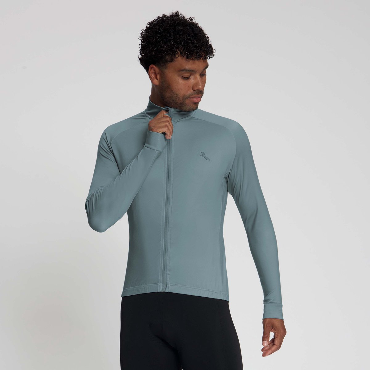 Rogelli Essential II Heren Fietsshirt Lange Mouw Winter - Grijs