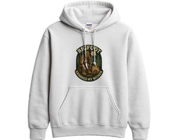Bigfoot Hoodie – GRABBED MY WEINER – Camping Outfit – Unisex Hoodie voor Dames & Heren – Grappig Cadeau