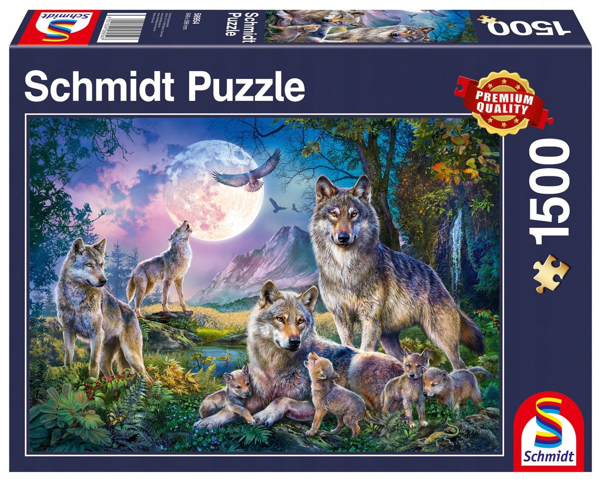 Schmidt Puzzel 1500 stukjes: familie Wolfen