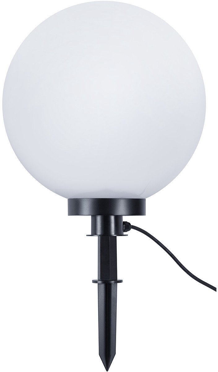LED Priklamp met Stekker - Trion Balino - E27 Fitting - Mat Zwart - Kunststof - Ø400