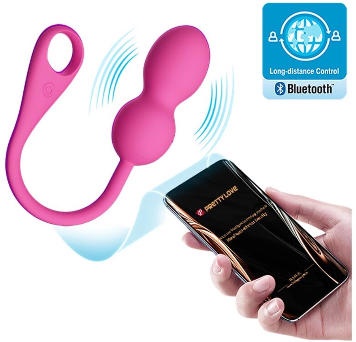 PRETTYLOVE Elvira Vibrating Kegel Balls With App