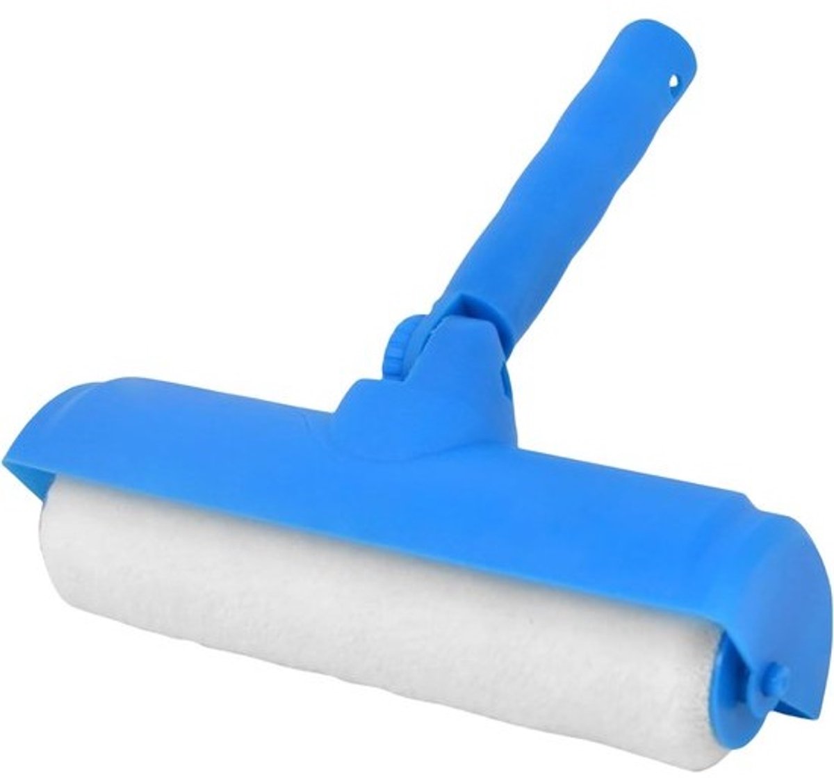 Lakroller 25 cm - Verfroller Decoratie - Muren Deuren Meubels - Verstelbare Handgreep - 25.4 x 24.9 cm - Blauw Wit
