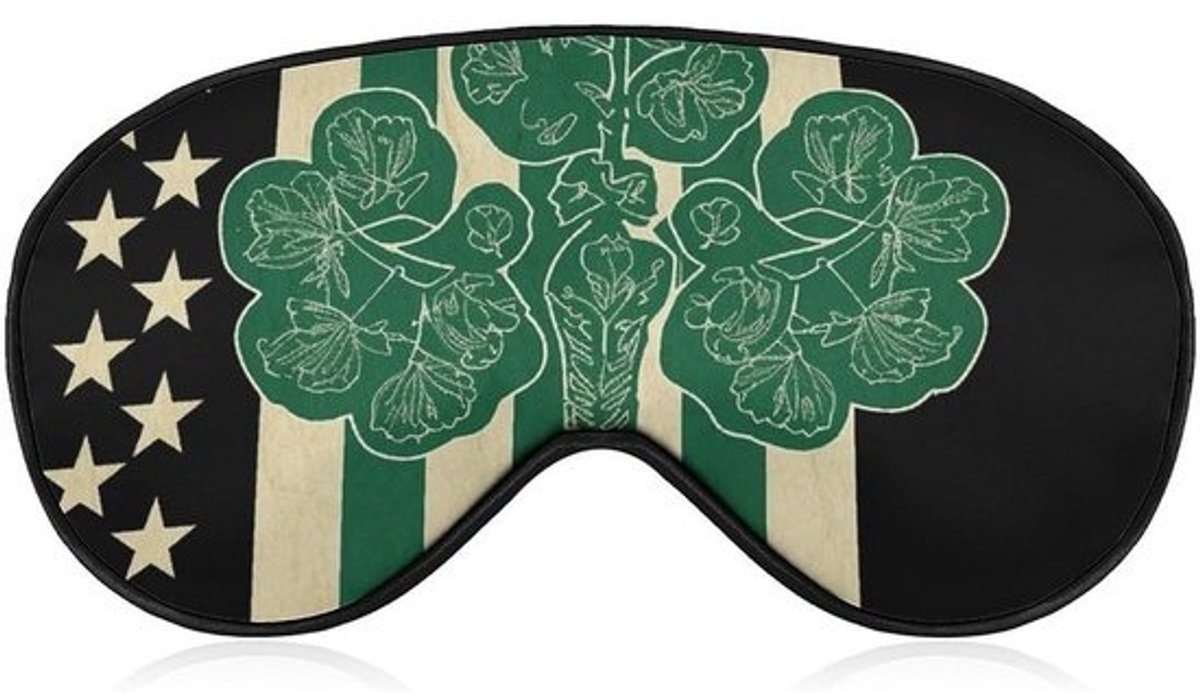 Oogmasker - Slaapmasker - Reizen en Ontspanning - Volledige Lichtblokkering - 20 x 10 cm - Ierse vlag