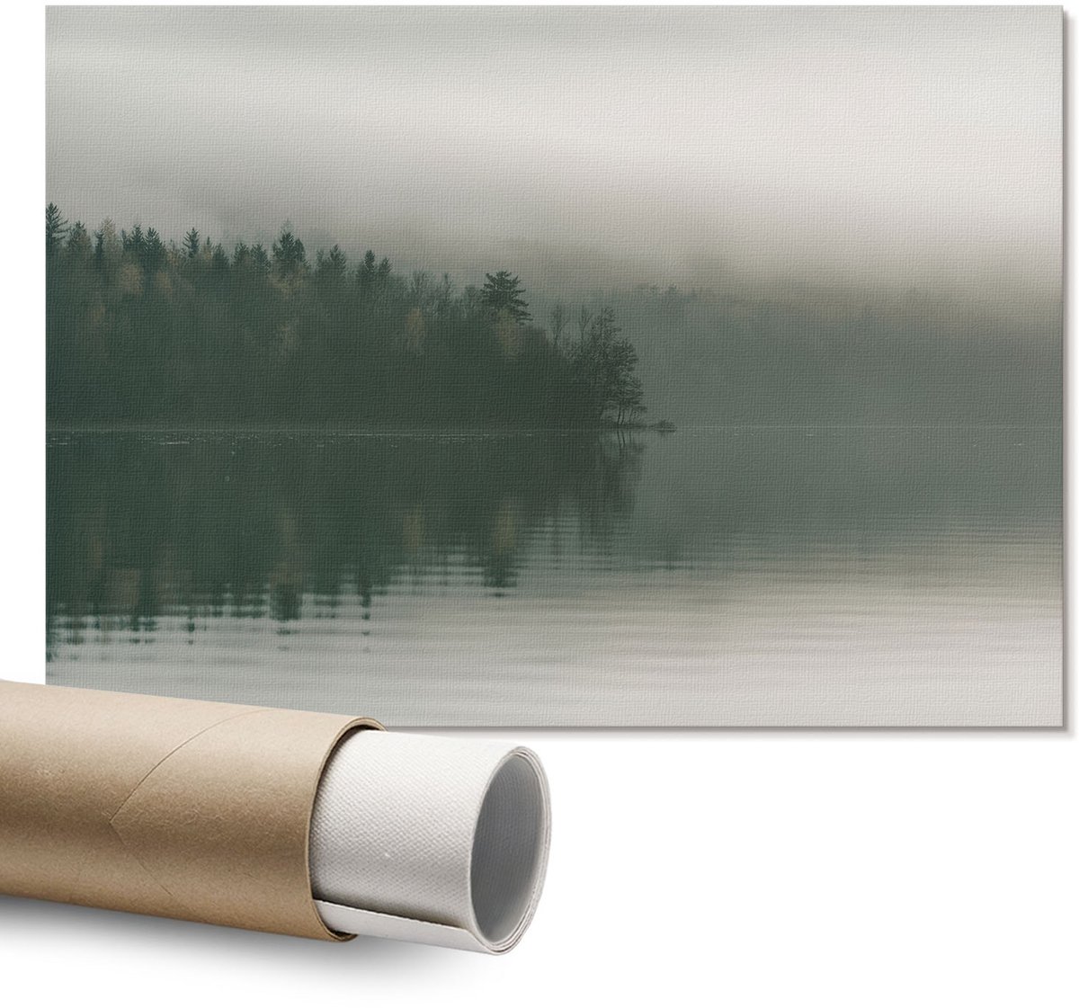 Coloray Polycanvas Wandposter - Bloemenvisie, Schilderen - A1 - Beige Wandposter - Rechthoek - Canvasposter - Woonkamer - Expressief