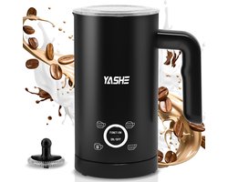 YASHE melkopschuimer - 4-in-1 - 500 W - 300 ml - zwart