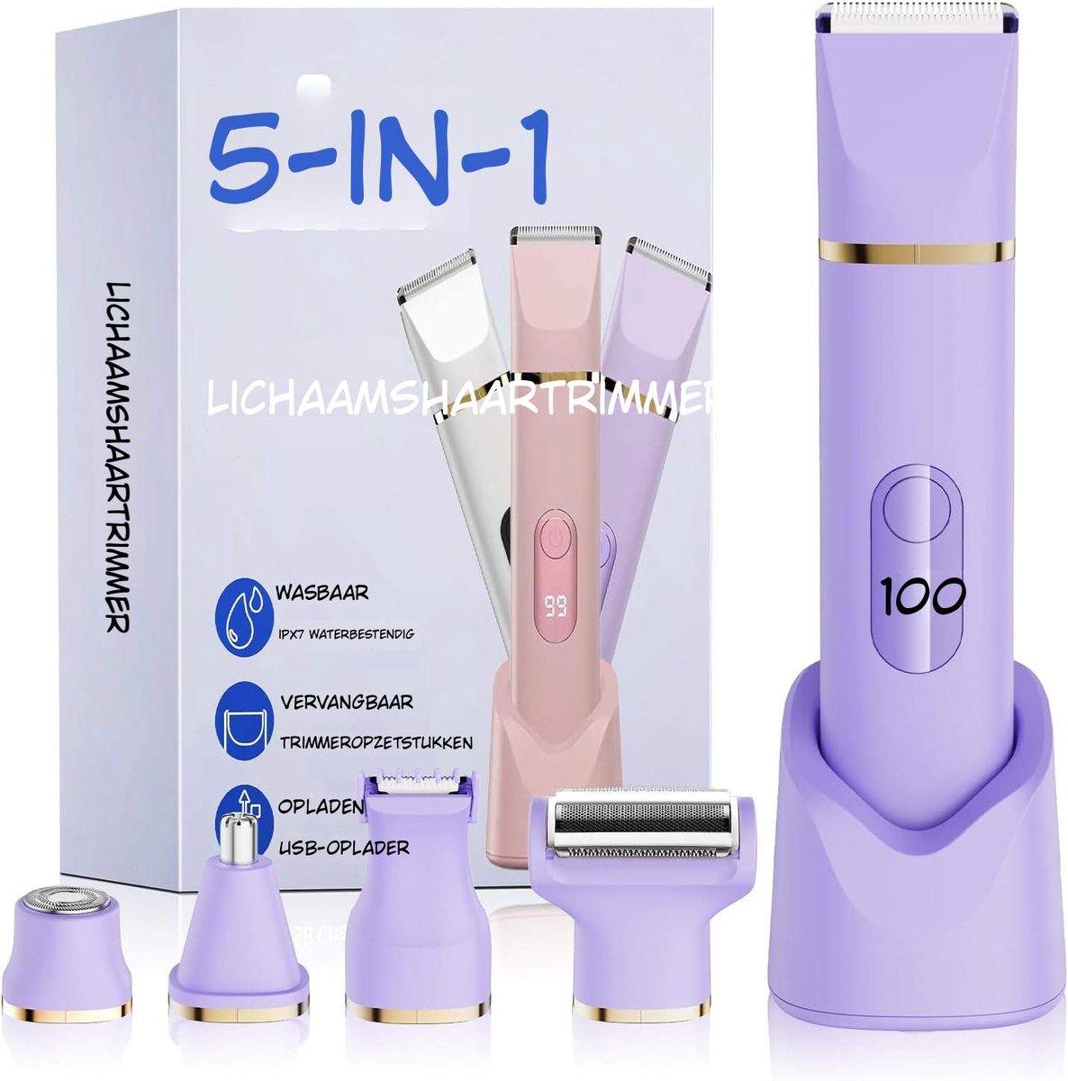 Quivano Epileerapparaat dames - Epilator Gezicht & Lichaam - Ladyshave