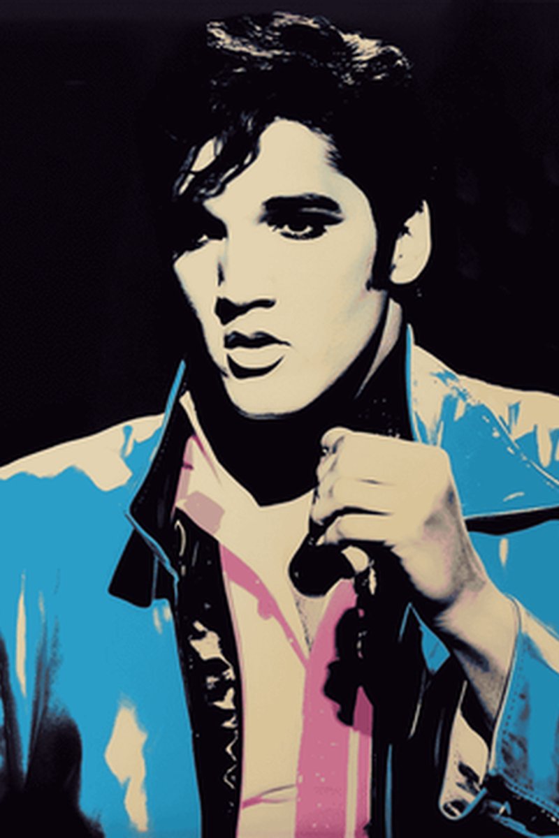 Elvis Presley Poster - Elvis - Rock - Warhol Style - Jailhouse Rock - Vintage - posters - formaat 70x100cm - L482